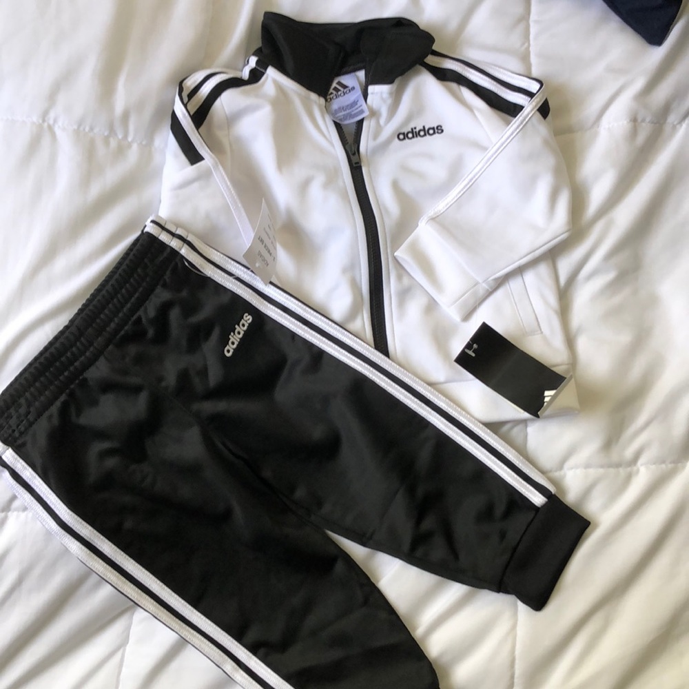 NWT Adidas baby track suit set